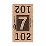 Etiquetas - Tickets Numerados  - CLNR - #7 Marron 8000/1 - Und