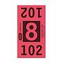 Etiquetas - Tickets Numerados  - CLNR - #8 Rojo 9000/1 - Und