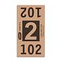 Etiquetas - Tickets Numerados  - CLNR - #2 Marron 3000/1 - Und